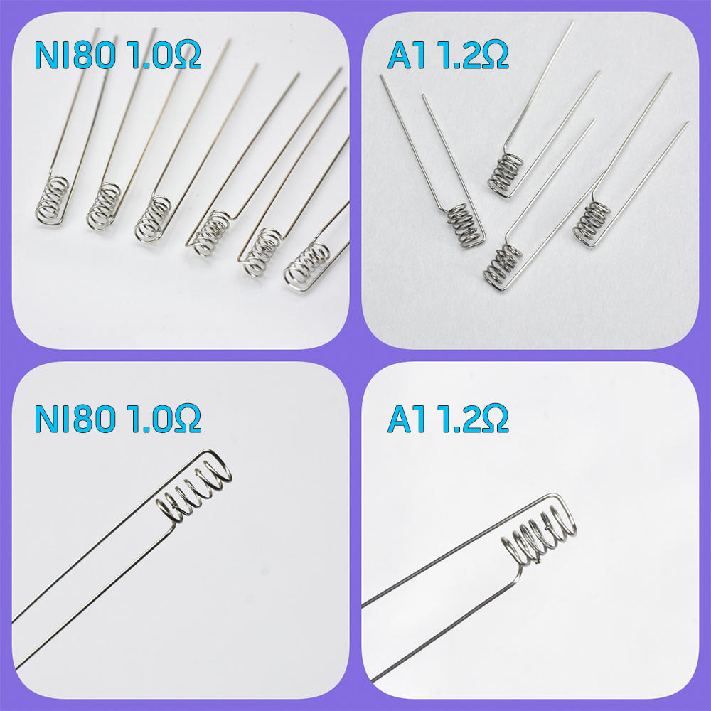 Coil Building Kit - 50/100pcs Resistance A1 1.2ohm 0.6/0.8ohm Ni80