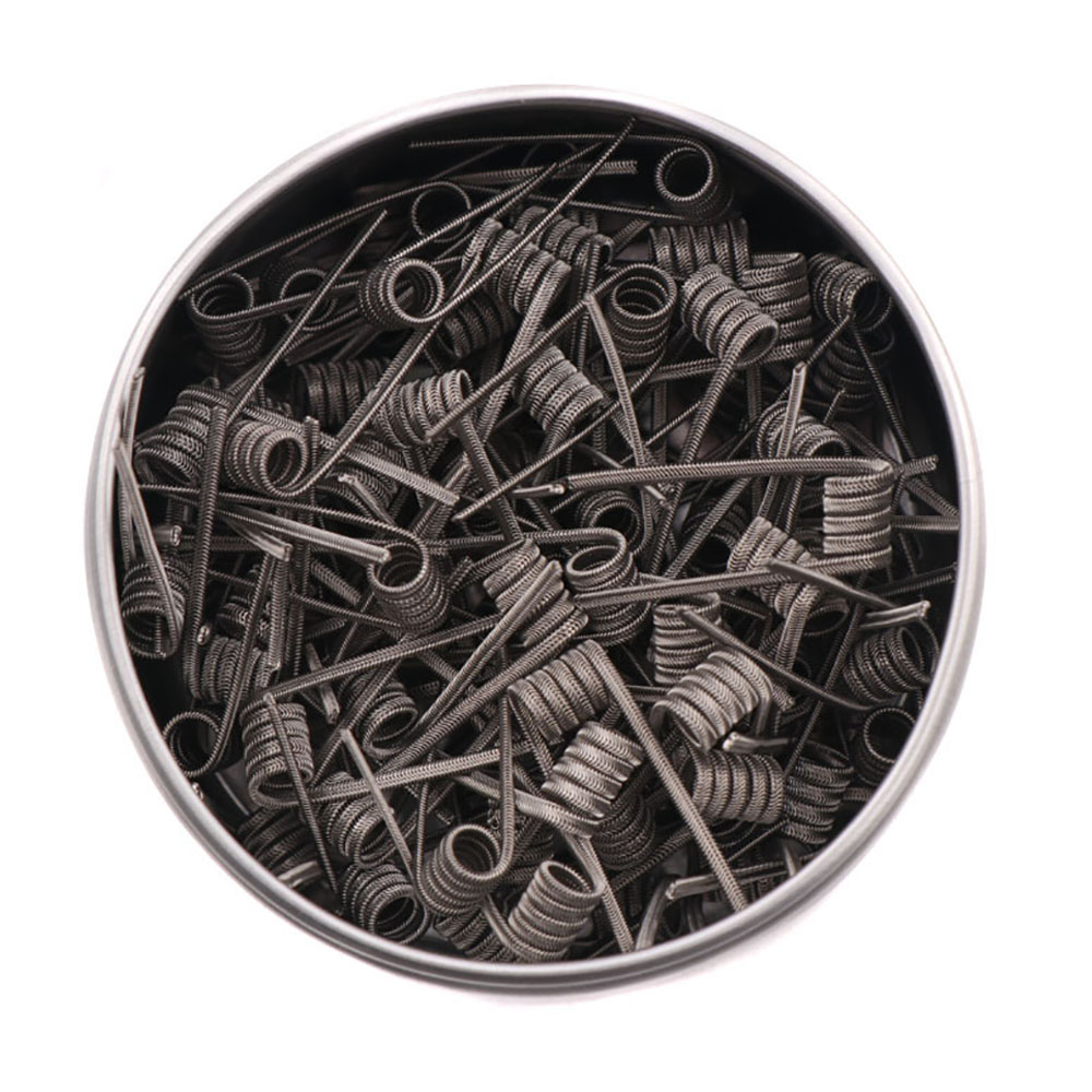 NEW XFKM 100PCS/box NI80/A1/SS - Clapton Wire Pre Built のレビューと価格