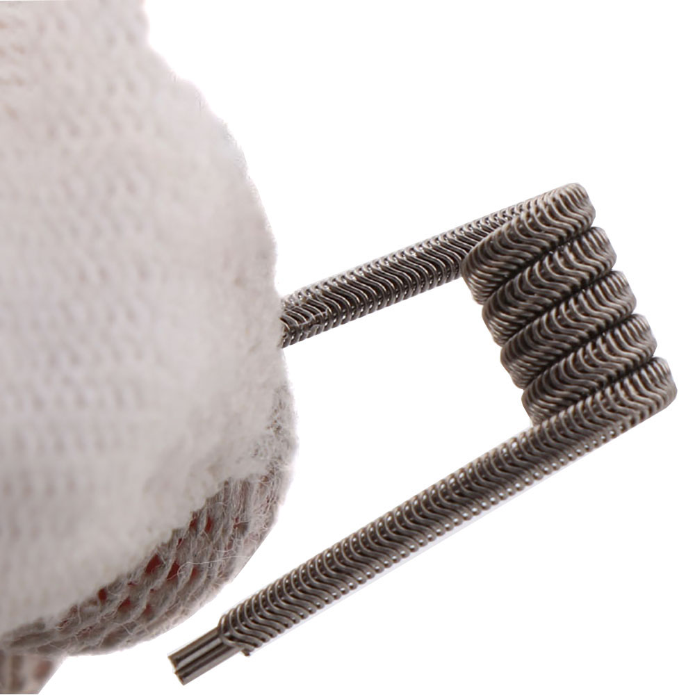 NEW XFKM 100PCS/box NI80/A1/SS - Clapton Wire Pre Built のレビューと価格