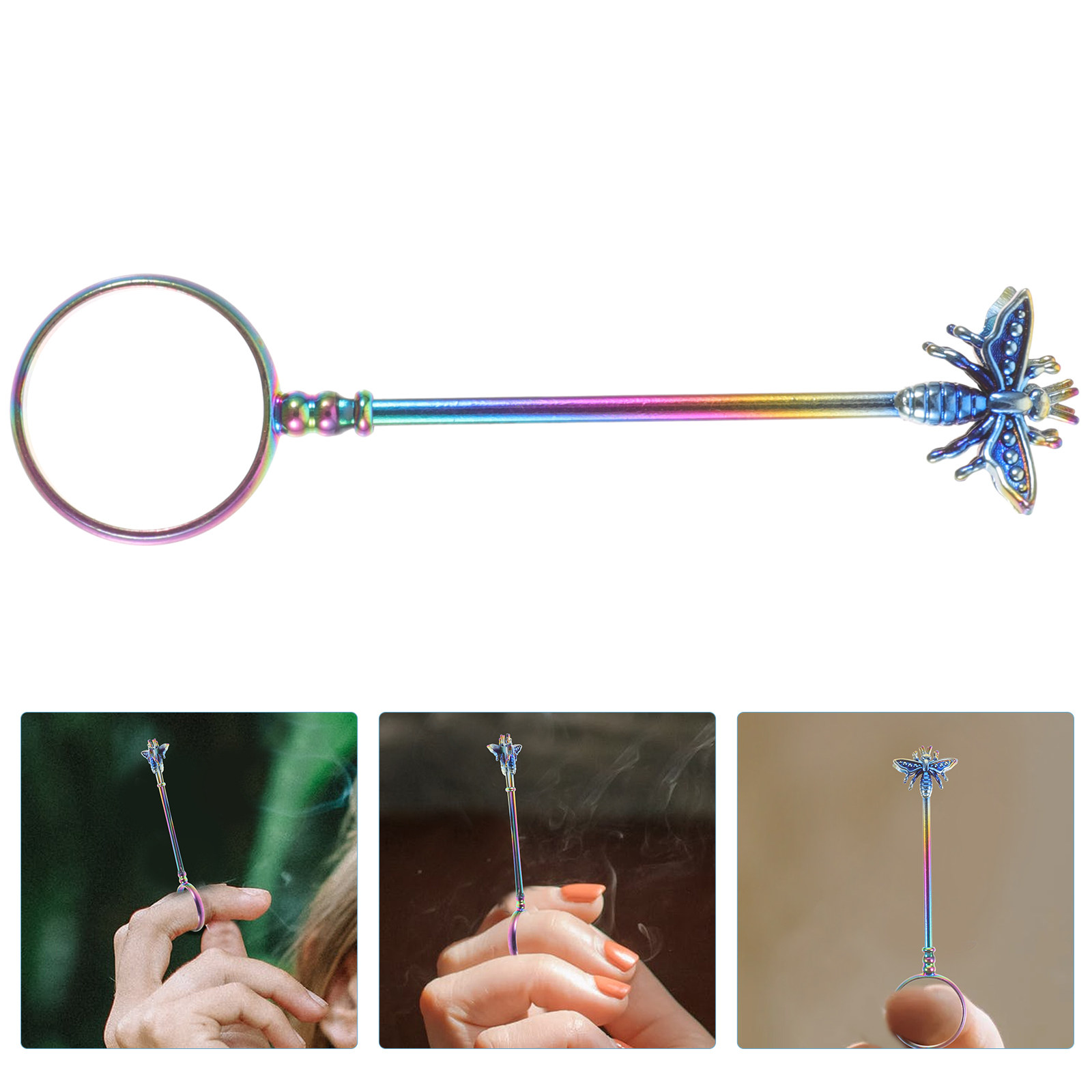 Colorful Insect Cigarette Clip - Vape Ring のレビューと価格