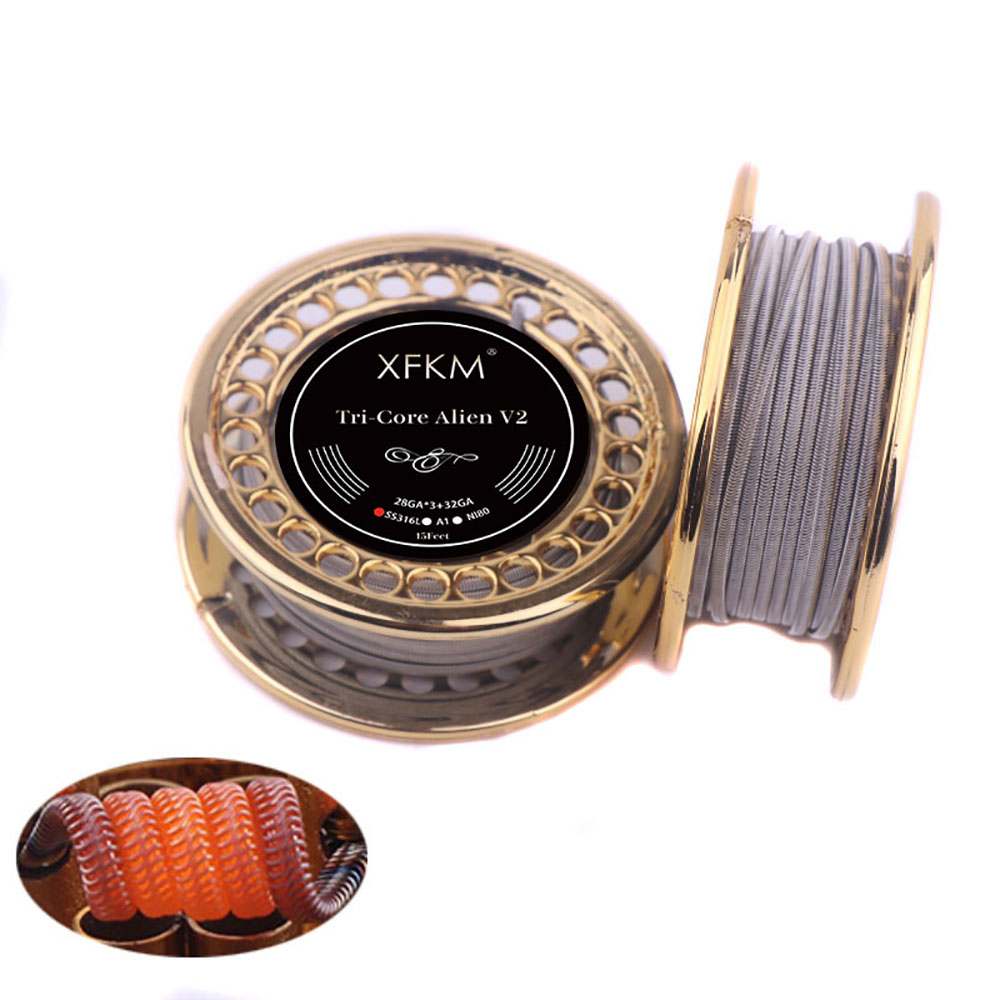 XFKM 5M/roll NI80/A1/SS316L Al - Clapton Wire Pre Built のレビューと価格