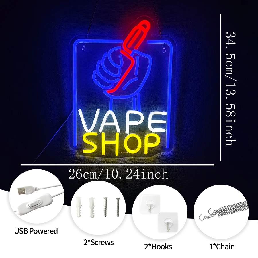 LED Neon Lights Business Windo - Vaping Store のレビューと価格