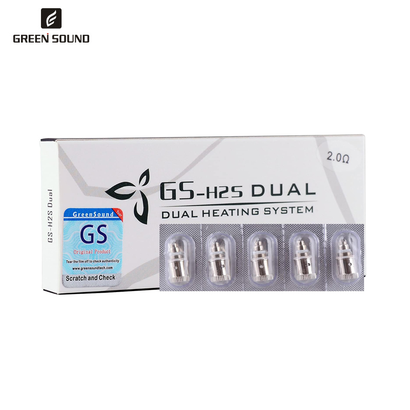 5pcs/pack Genuine GS H2S Dual  - Vape Coil Replacement のレビューと価格