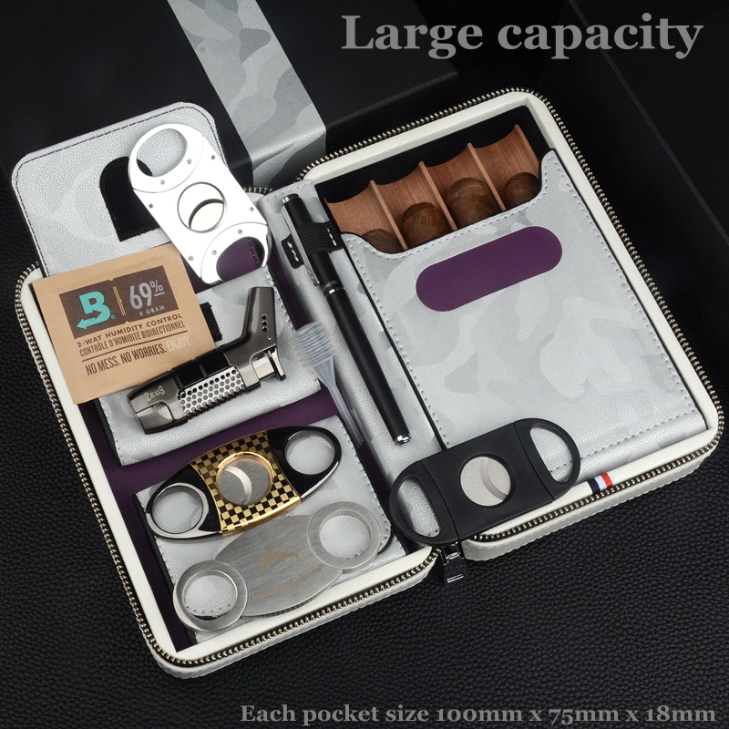 Travel Cigar Case Leather Ciga - Vape Ring のレビューと価格