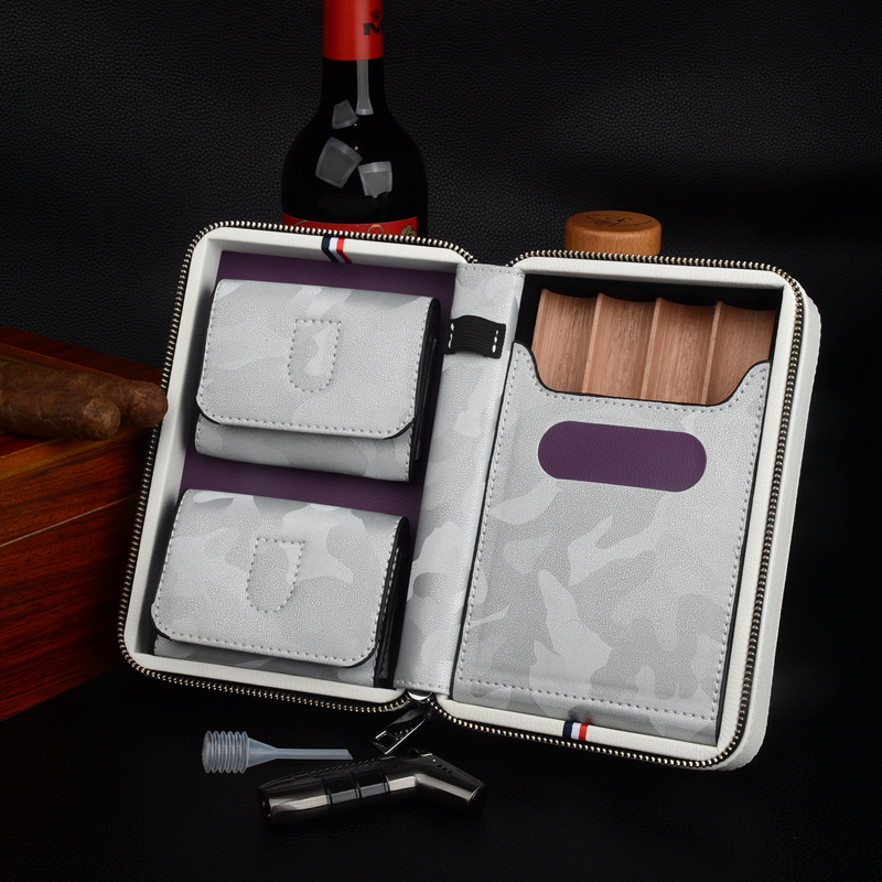 Travel Cigar Case Leather Ciga - Vape Ring のレビューと価格
