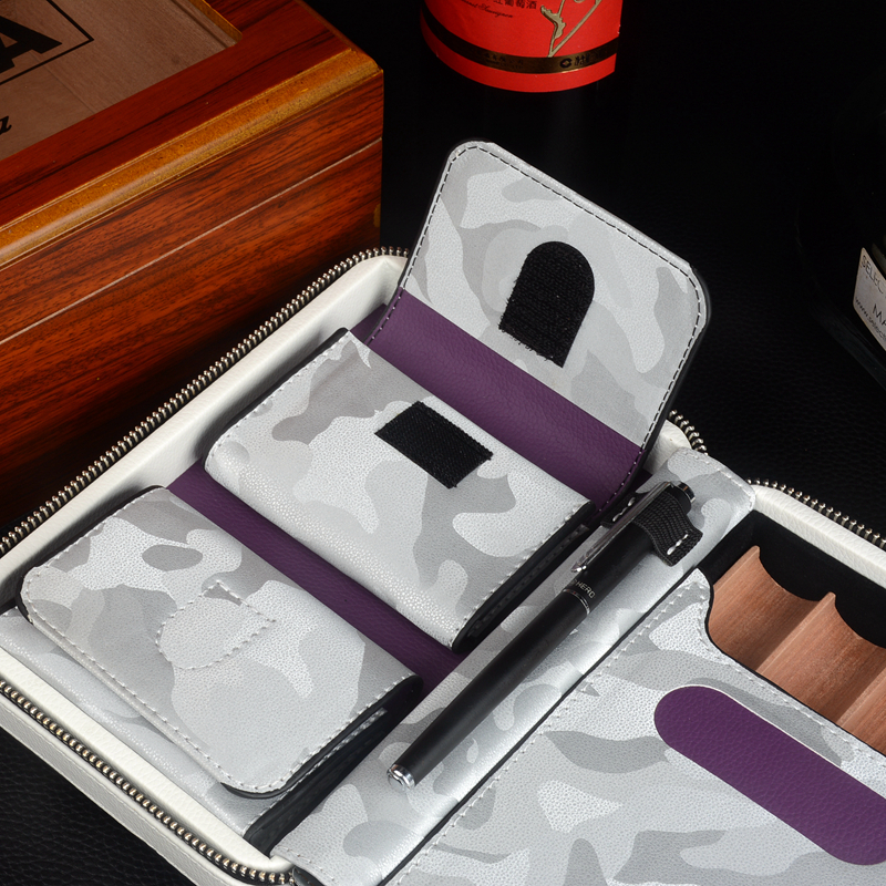 Travel Cigar Case Leather Ciga - Vape Ring のレビューと価格