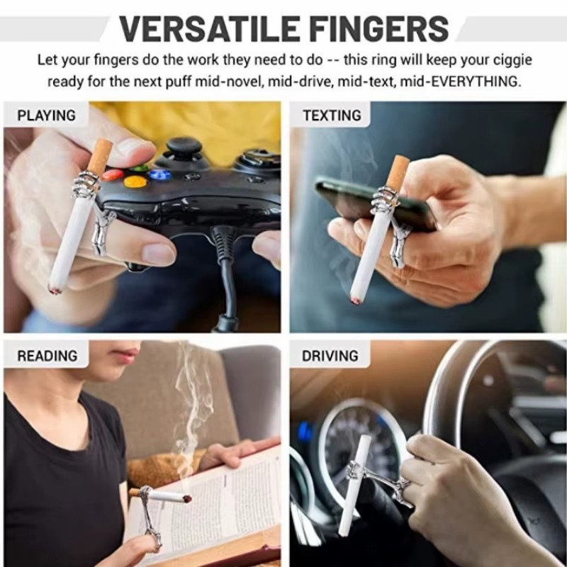 Funny Cigarette Hand Holder Sm - Vape Ring のレビューと価格