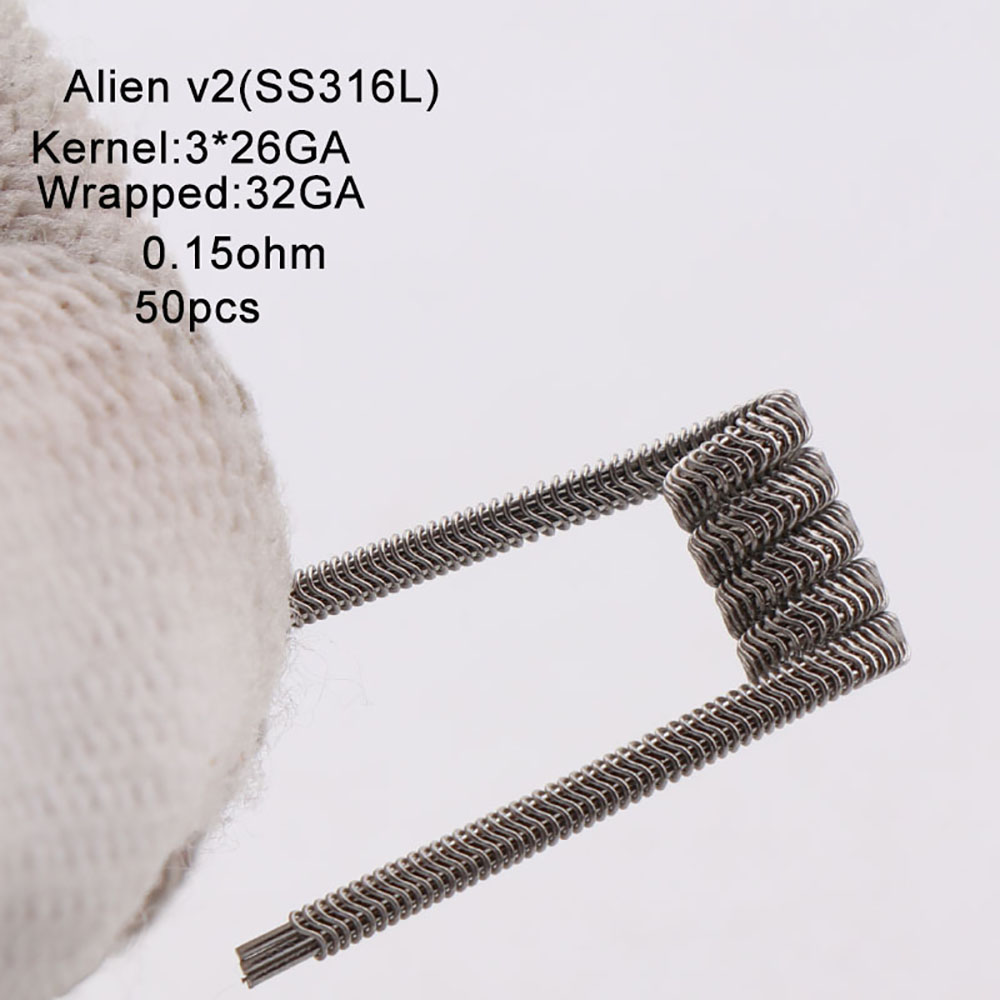 NEW XFKM 50PCS/box NI80/A1/SS3 - Clapton Wire Pre Built のレビューと価格