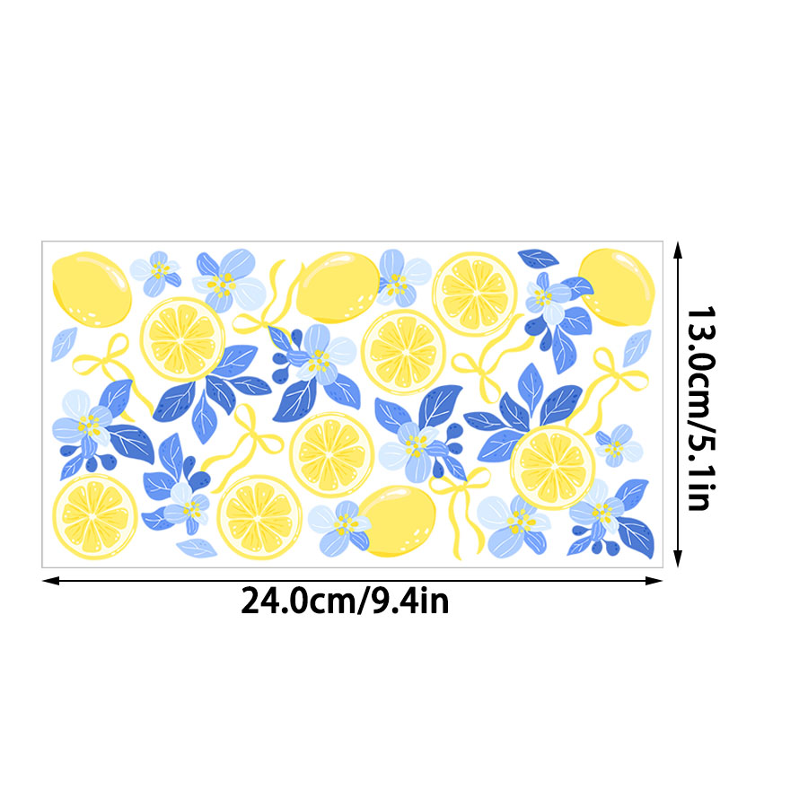 Lemon Floral UV DTF Transfer S - Rdta Tank Glass のレビューと価格