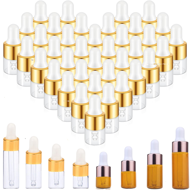 5Pcs 1ml/2ml/3ml/5ml Empty Gla - Juice Bottle Dropper のレビューと価格