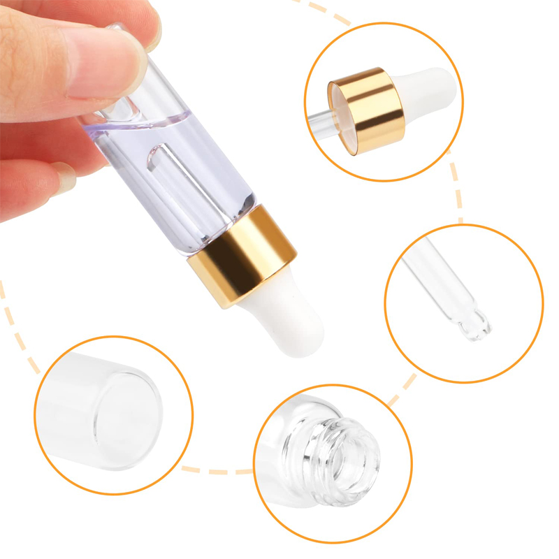 5Pcs 1ml/2ml/3ml/5ml Empty Gla - Juice Bottle Dropper のレビューと価格