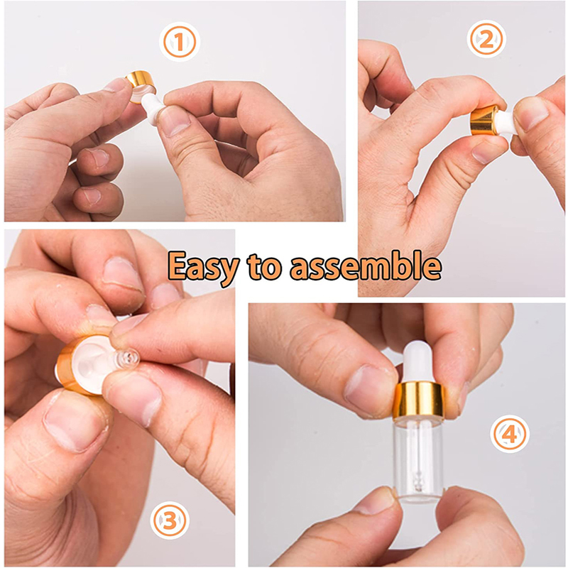 5Pcs 1ml/2ml/3ml/5ml Empty Gla - Juice Bottle Dropper のレビューと価格