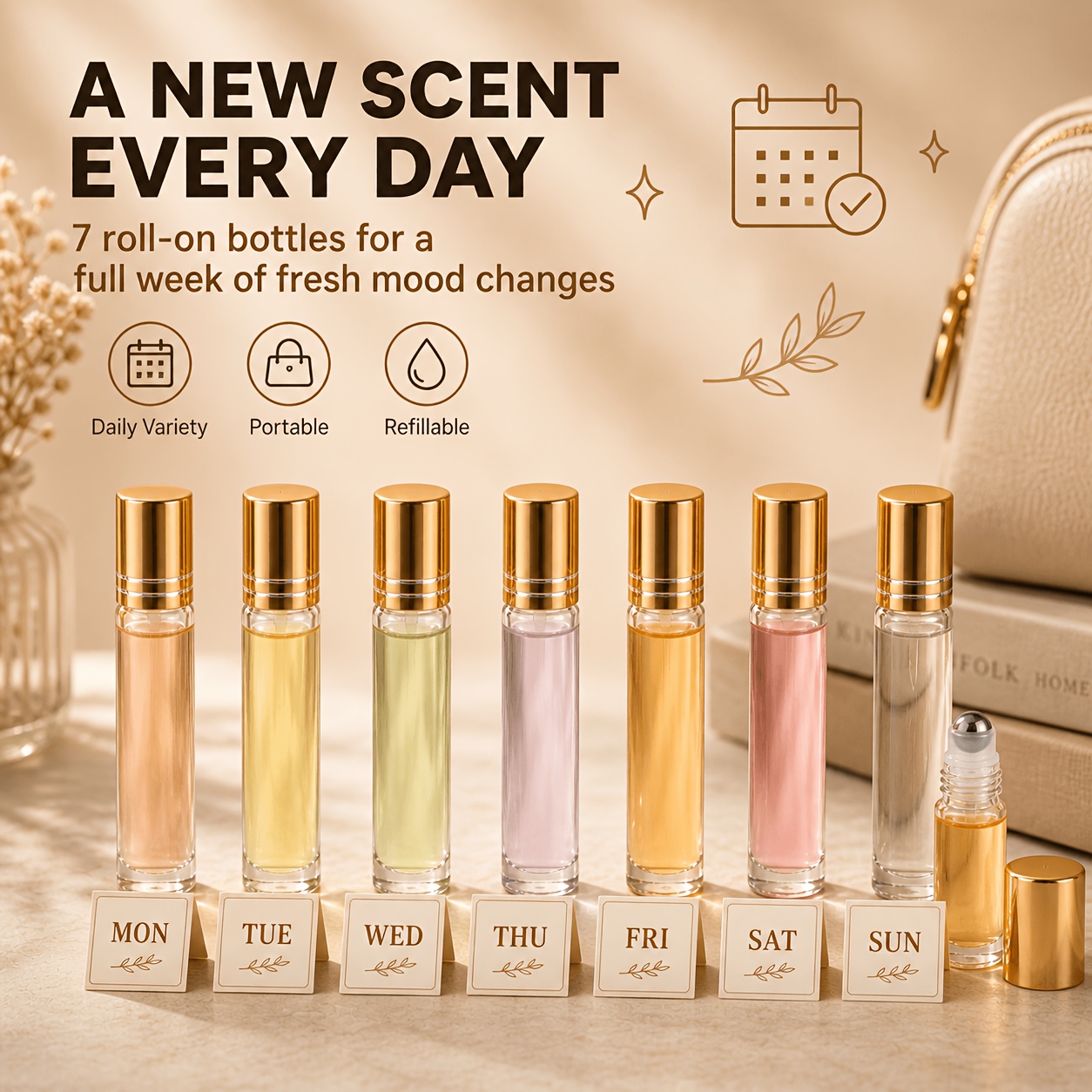 7/14pcs Glass Roll on Bottle 1 - Juice Bottle Dropper のレビューと価格