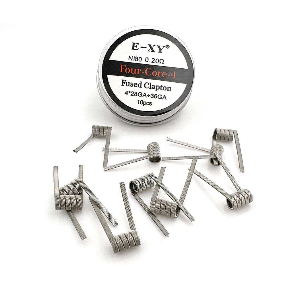 10pcs/box Ni80 Prebuilt Coil 2 - Clapton Wire Pre Built のレビューと価格