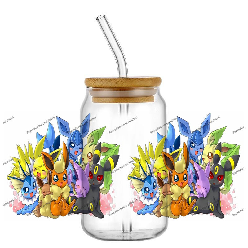 Pokemon pattern UV DTF cup wra - Rdta Tank Glass のレビューと価格