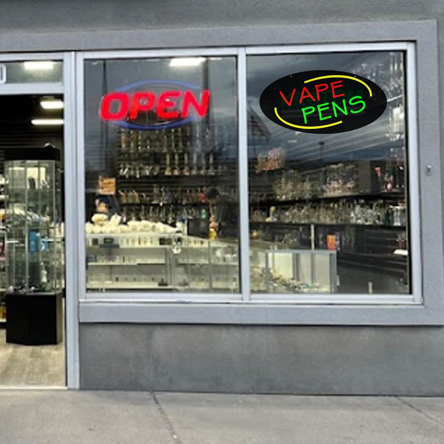 Vape Pens Neon Sign Dimmable L - Vaping Store のレビューと価格