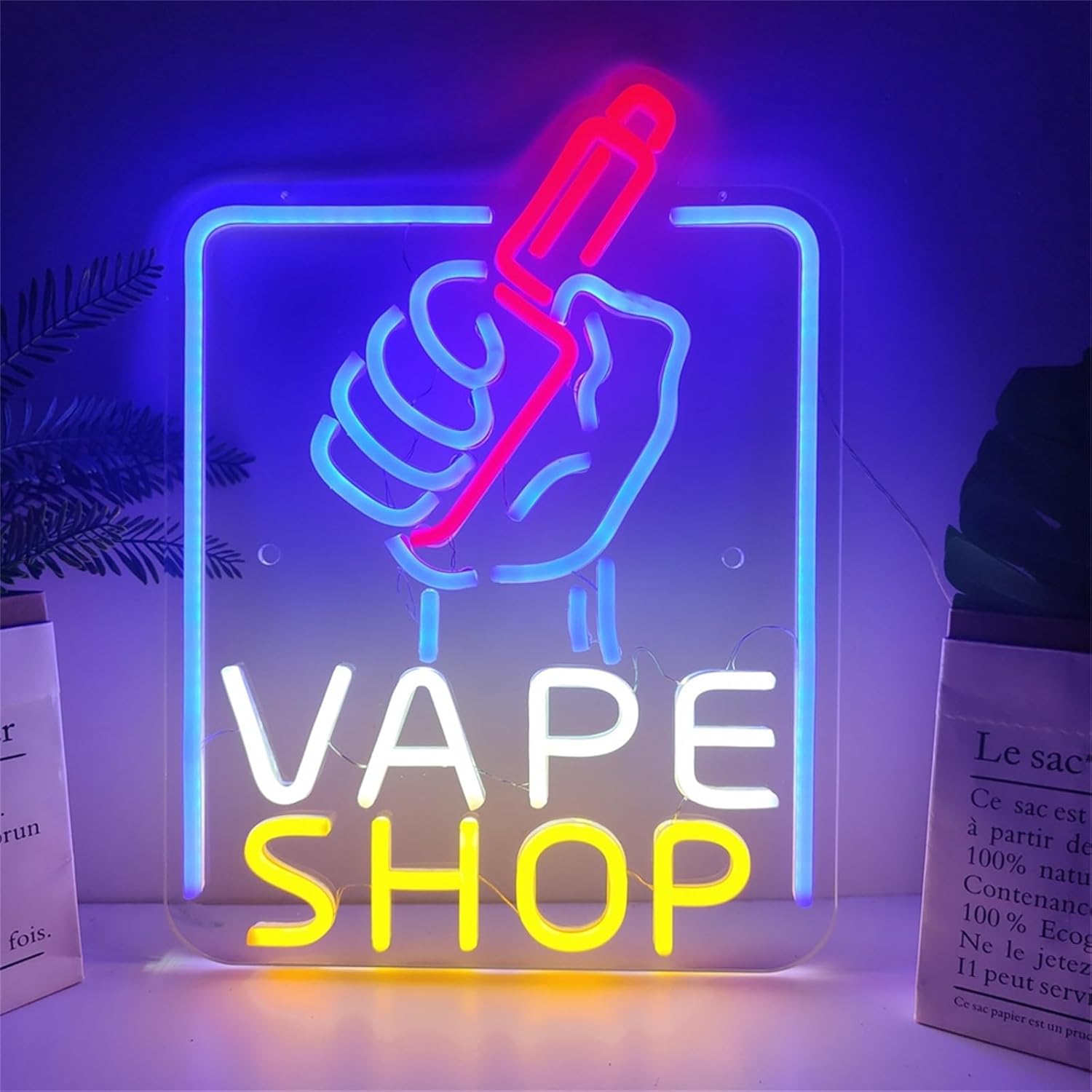Vape Shop Neon Sign USB Powere - Vaping Store のレビューと価格