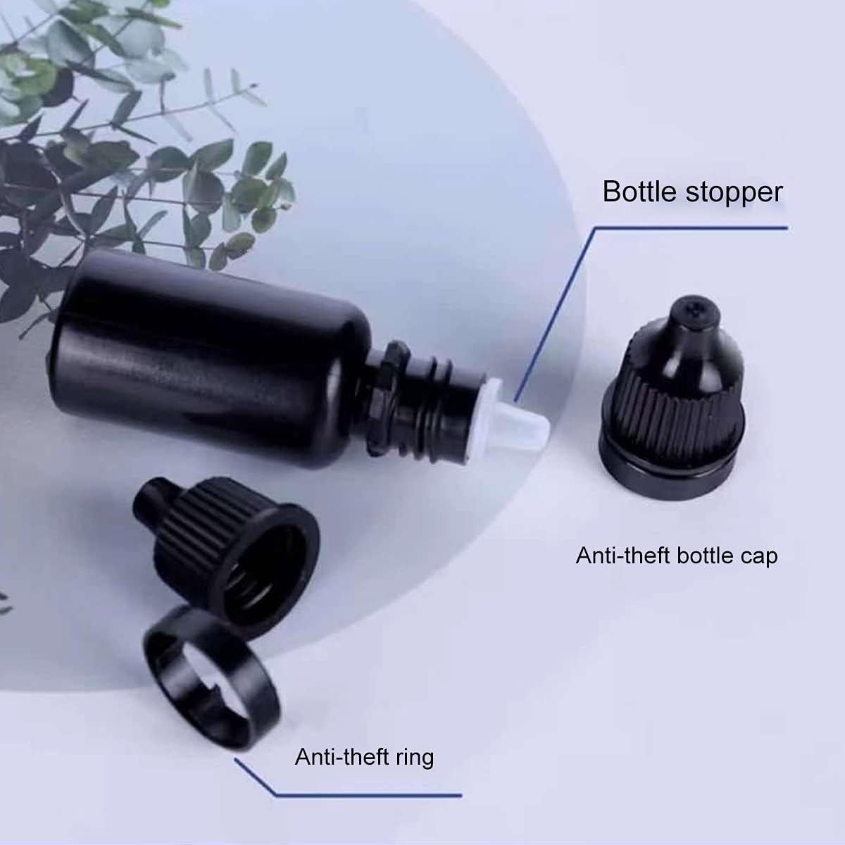 5pcs 5-20ml Black Plastic Bott - Juice Bottle Dropper のレビューと価格