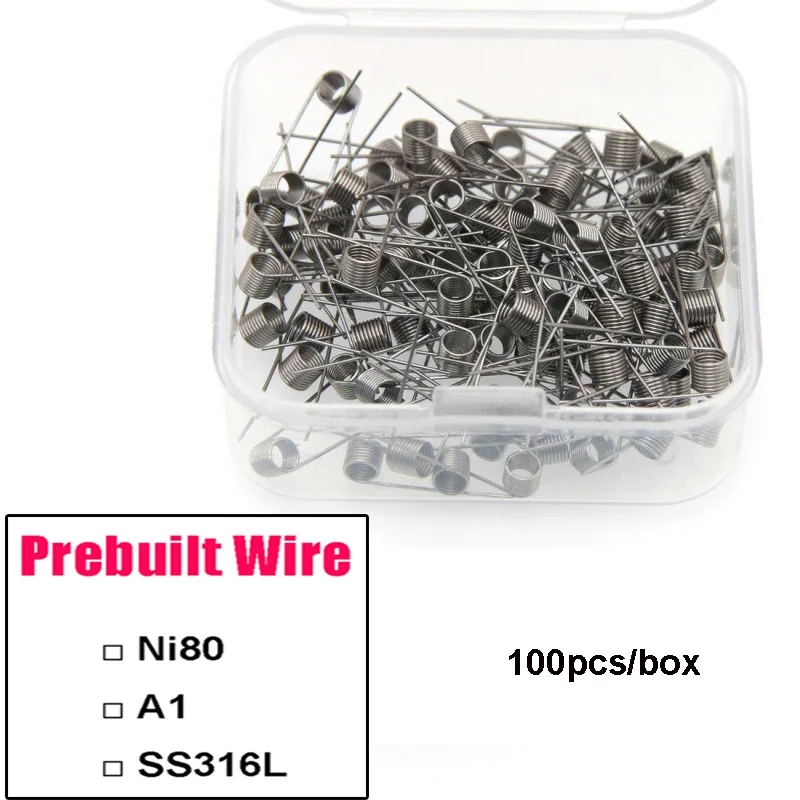 100PCS/BOX Prebuilt Coil Wire  - Coil Building Kit のレビューと価格