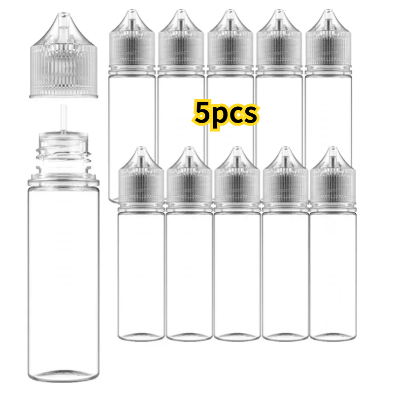 5PCS 30ml-120ml PET Clear Drop - Juice Bottle Dropper のレビューと価格
