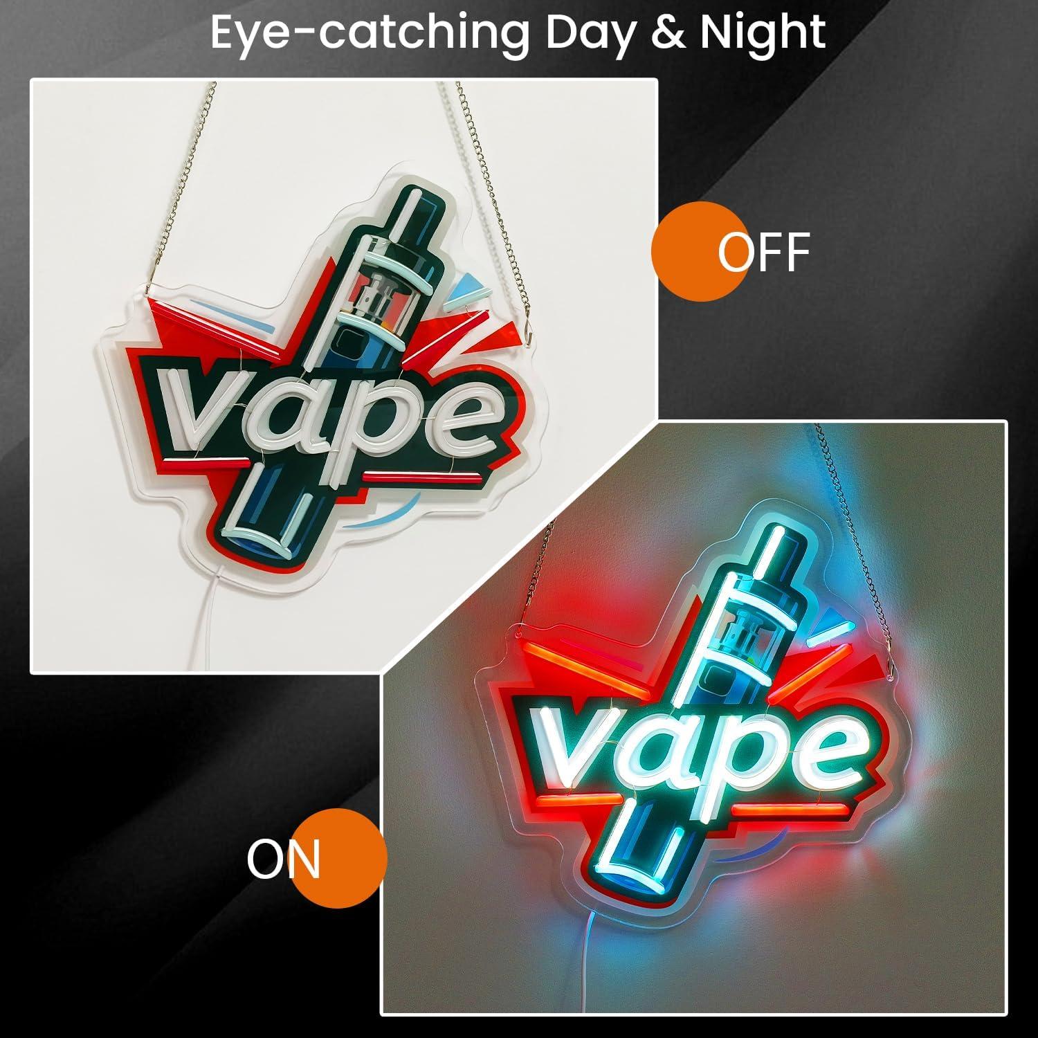 Vape Neon Sign USB Dimmable LE - Vaping Store のレビューと価格