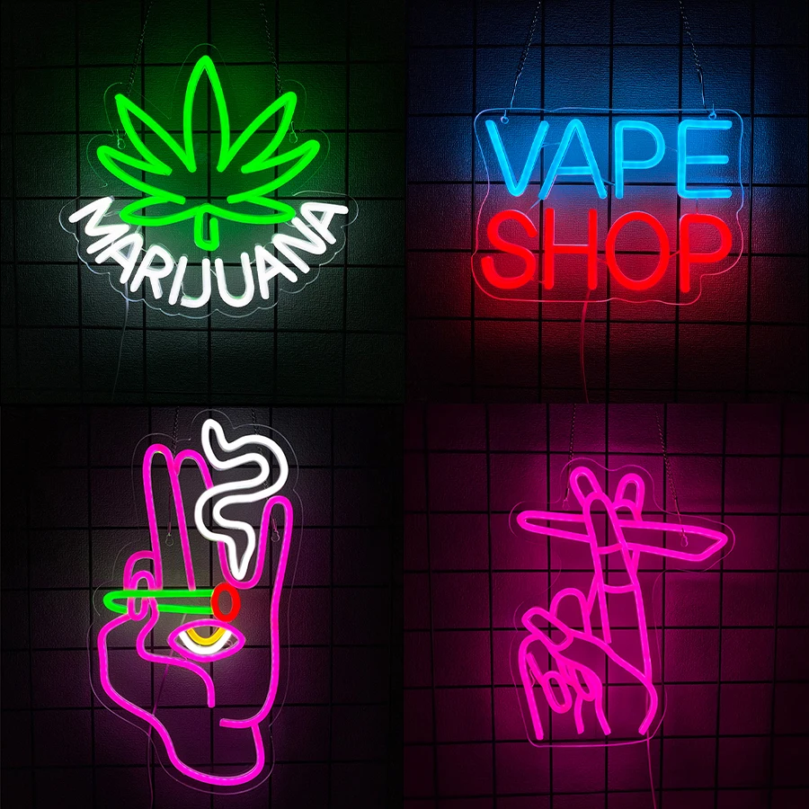 Vape Shop Neon Sign For Wall D - Vaping Store のレビューと価格