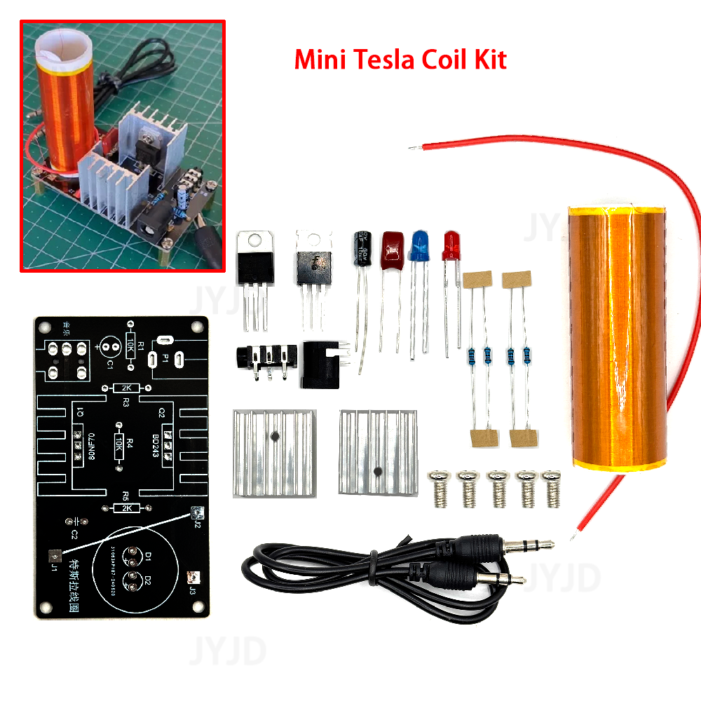 1 Set Mini Tesla Coil Kit 15W  - Coil Building Kit のレビューと価格