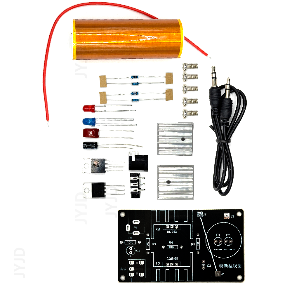 1 Set Mini Tesla Coil Kit 15W  - Coil Building Kit のレビューと価格