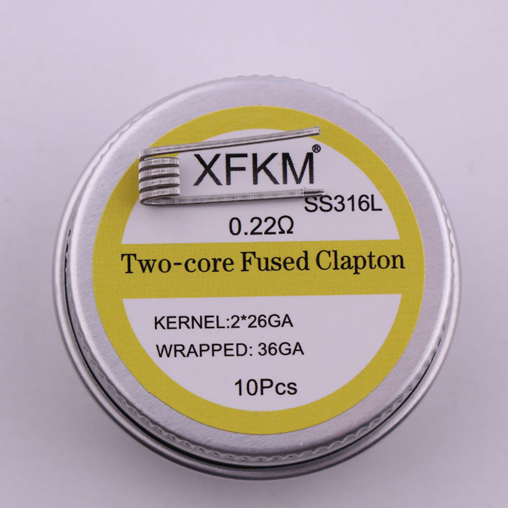 10pcs/box 3mm Spiral ID PreBui - Clapton Wire Pre Built のレビューと価格
