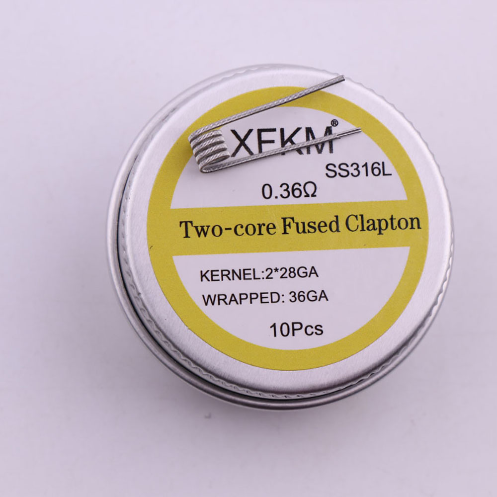 10pcs/box 3mm Spiral ID PreBui - Clapton Wire Pre Built のレビューと価格