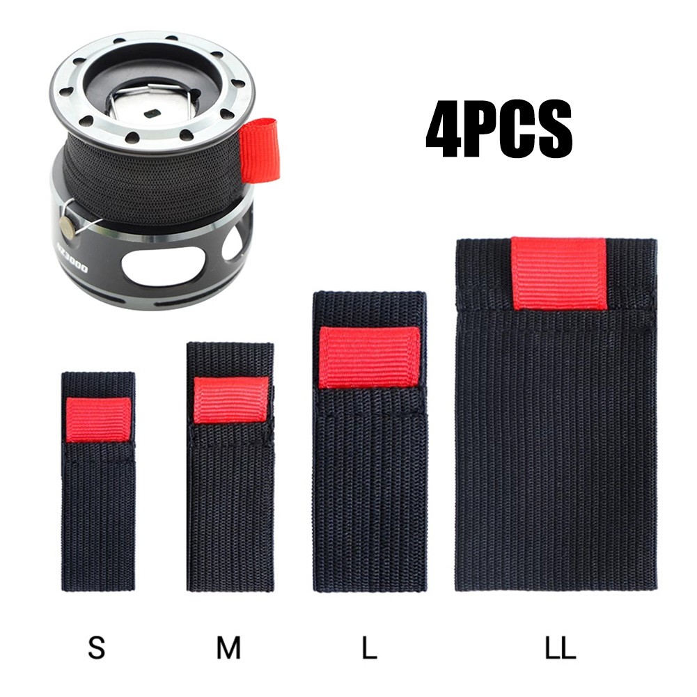 4pcs Elastic Fishing Spool Bel - Mesh Coil Strip のレビューと価格