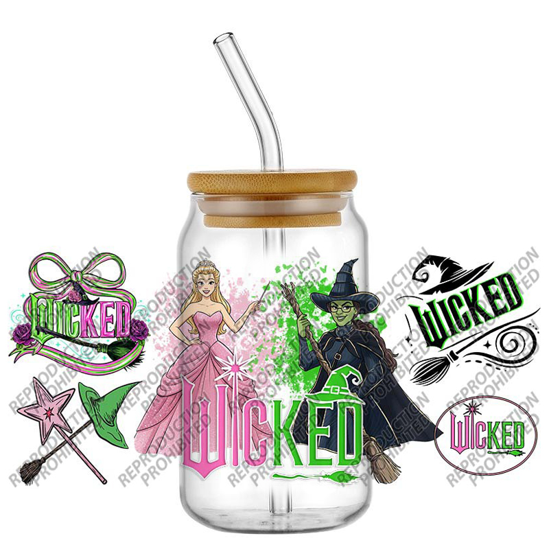 3D UV DTF Witch Bow Pattern cu - Rdta Tank Glass のレビューと価格