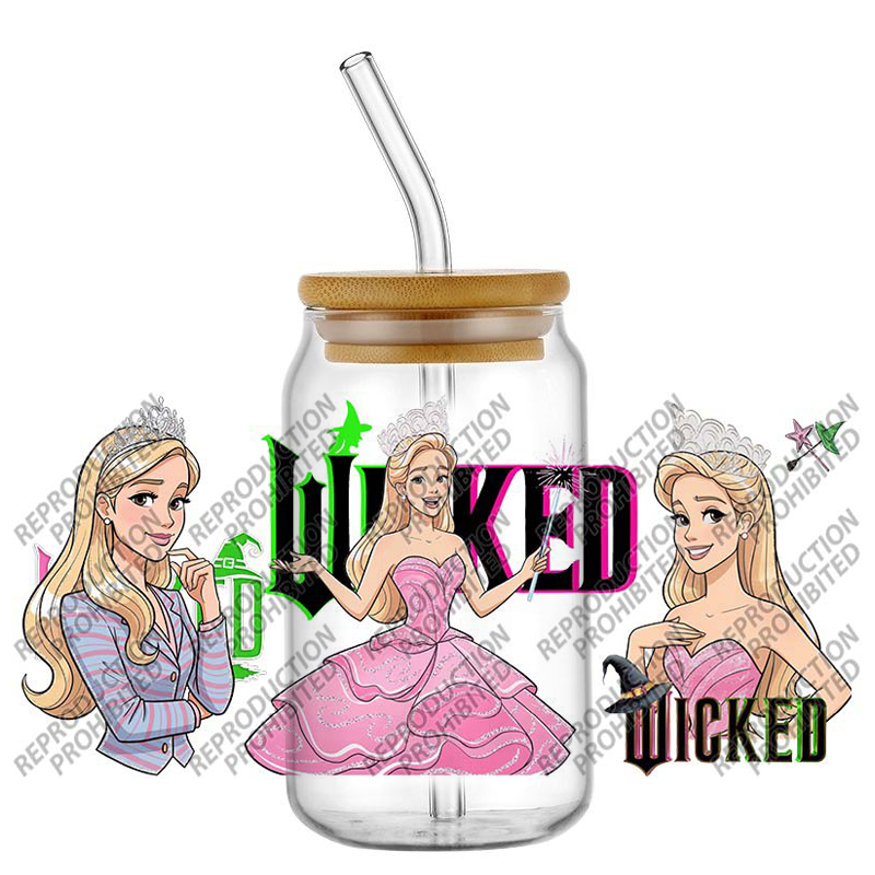 3D UV DTF Witch Bow Pattern cu - Rdta Tank Glass のレビューと価格