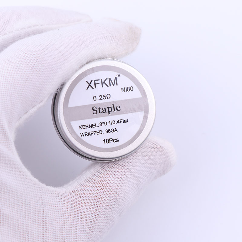 NEW XFKM 10pcs/box NI80 High D - Clapton Wire Pre Built のレビューと価格