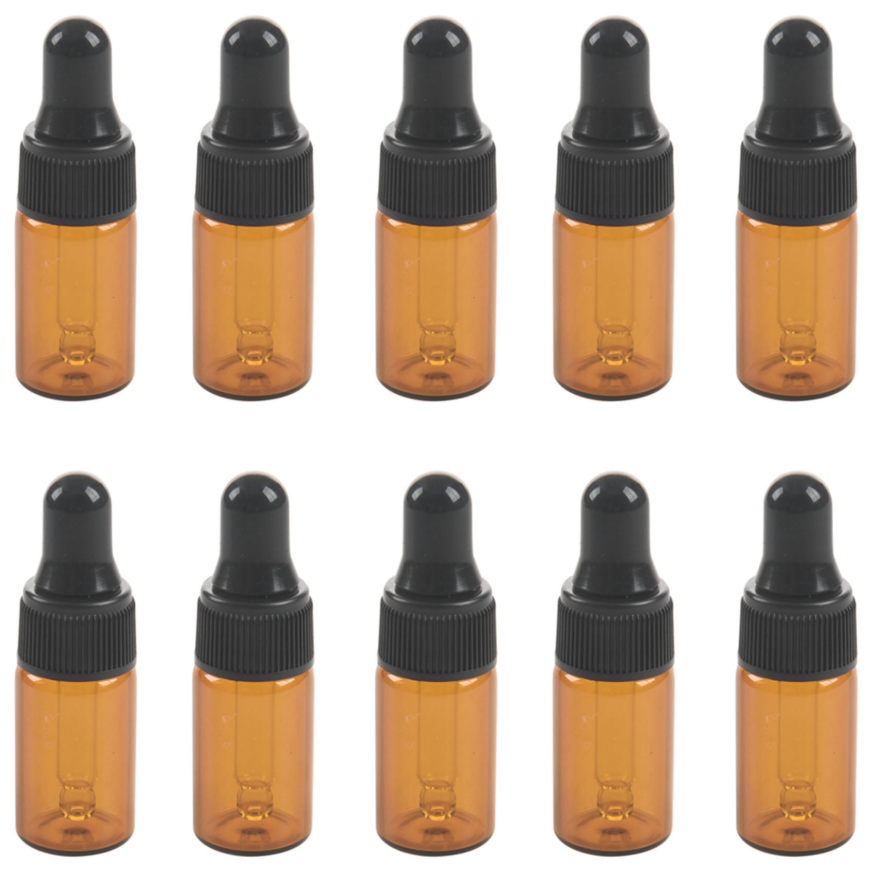 10pcs 3ml Empty brown Glass Dr - Juice Bottle Dropper のレビューと価格