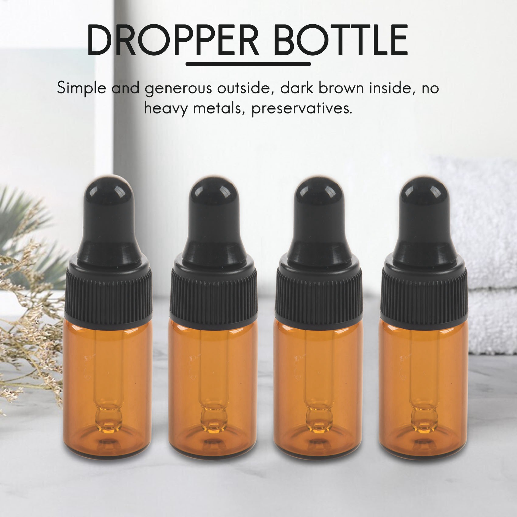 10pcs 3ml Empty brown Glass Dr - Juice Bottle Dropper のレビューと価格