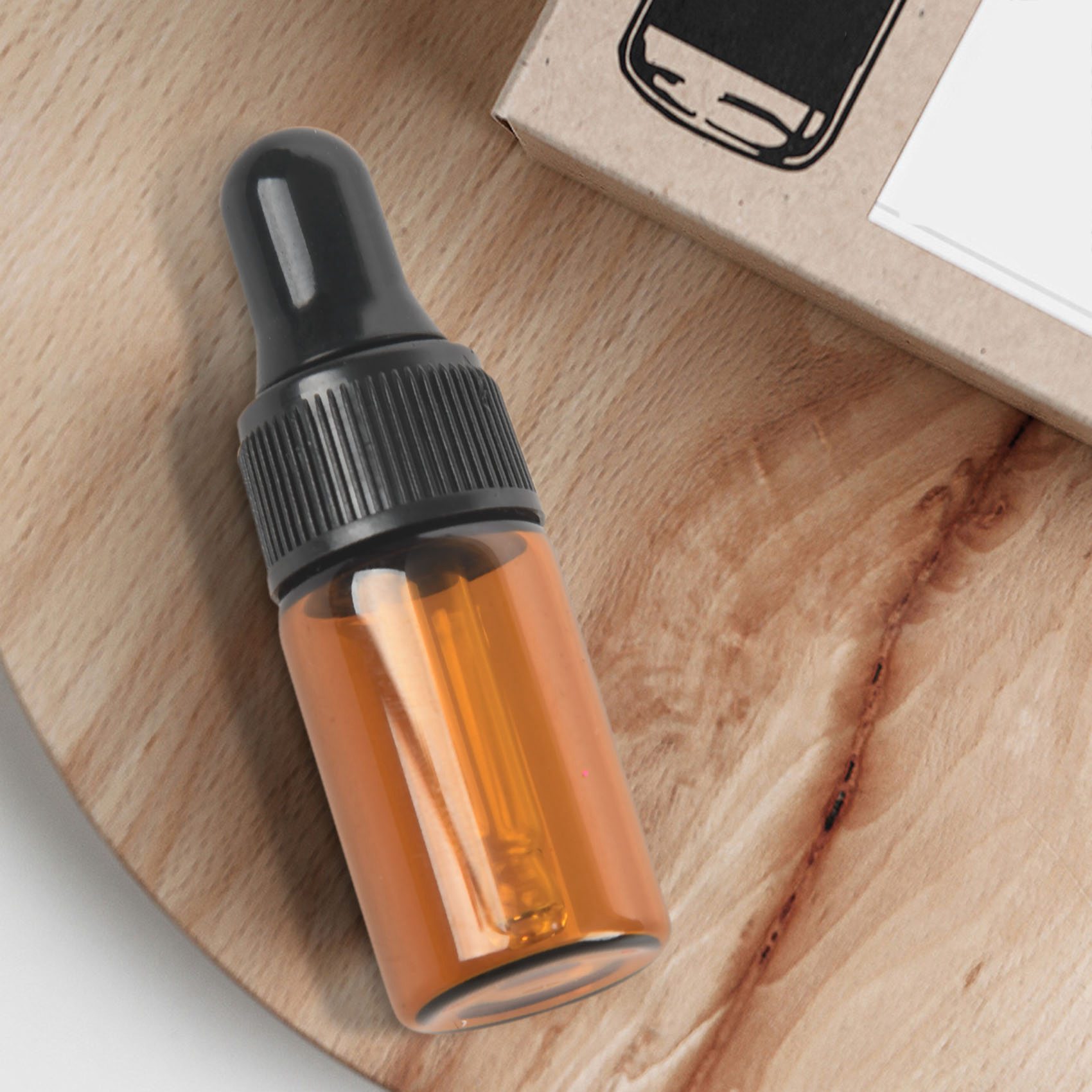 10pcs 3ml Empty brown Glass Dr - Juice Bottle Dropper のレビューと価格