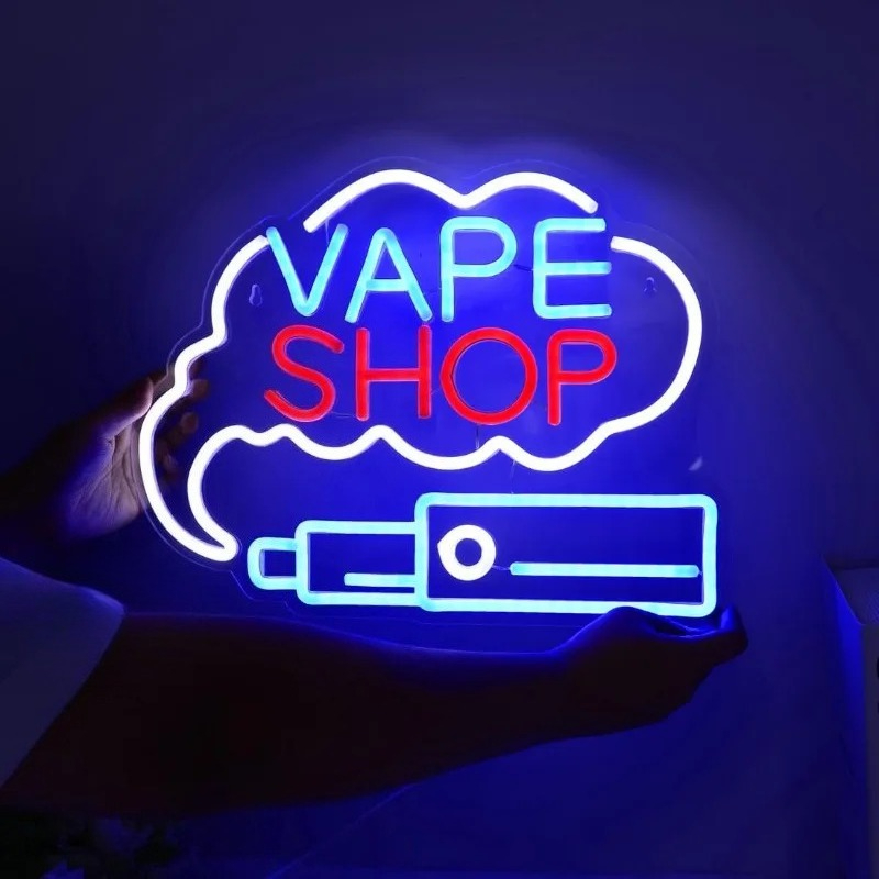 LED VAPE SHOP Smoke Neon Sign  - Vaping Store のレビューと価格