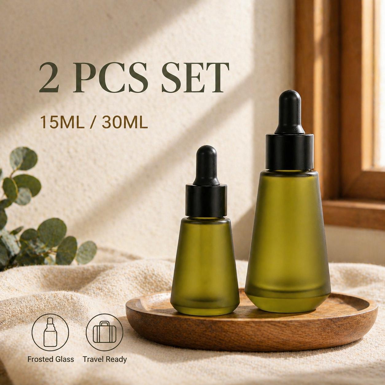 15ml 30ml Frosted Olive Green  - Juice Bottle Dropper のレビューと価格