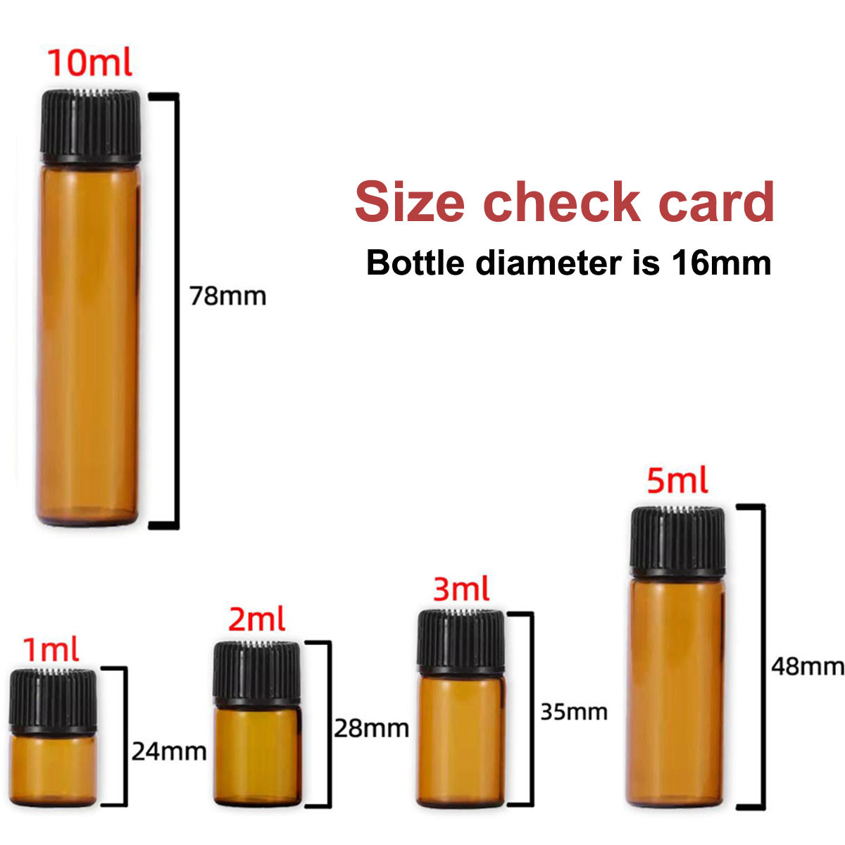 10X  100x 1/2/3/5/10ML Mini Am - Juice Bottle Dropper のレビューと価格