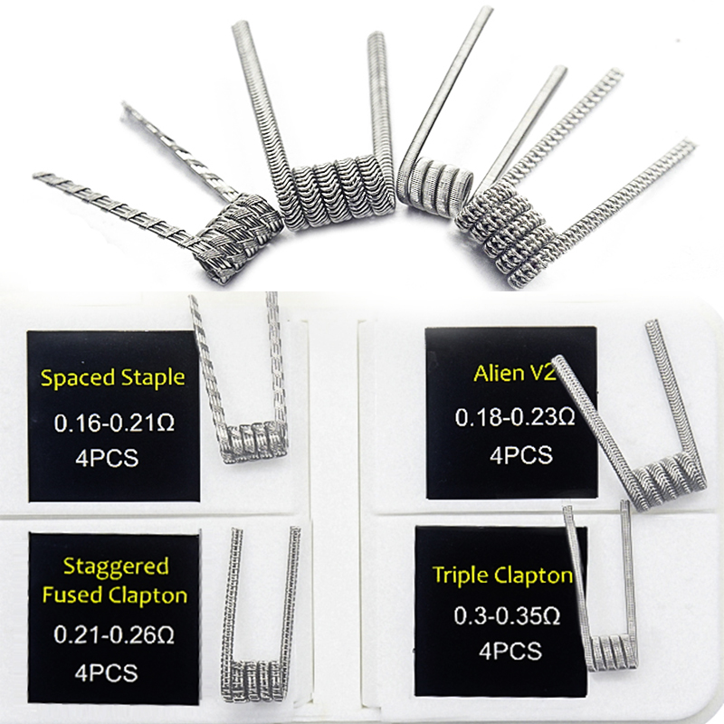 16pcs NI80 Fused Clapton Prebu - Clapton Wire Pre Built のレビューと価格