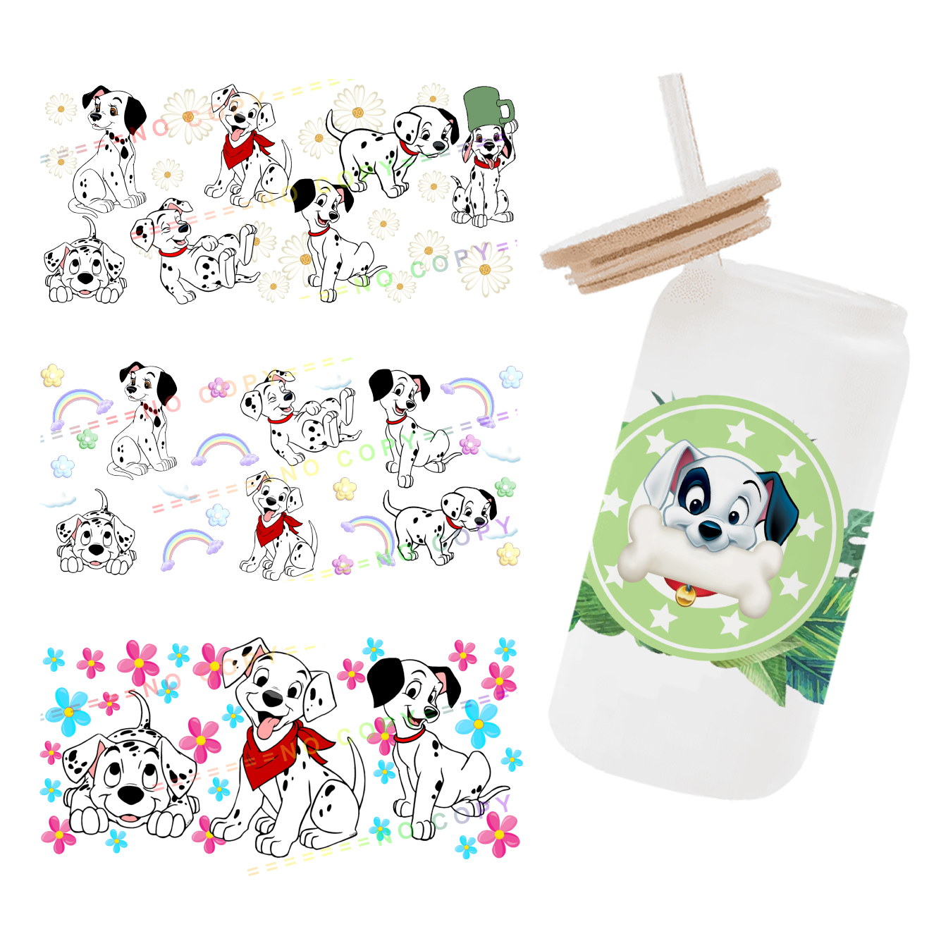Disney 101 Dalmatians 3D UV DT - Rdta Tank Glass のレビューと価格