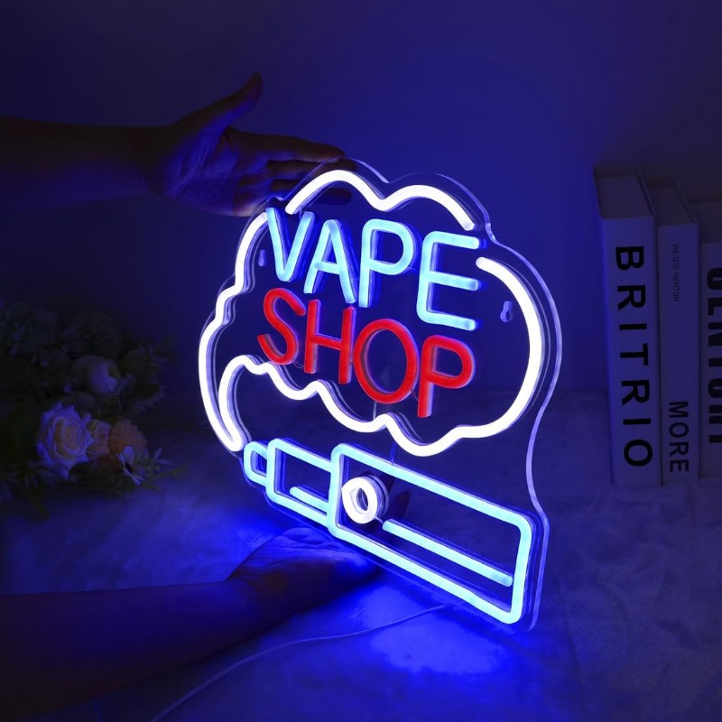 LED VAPE SHOP Smoke Neon Sign  - Vaping Store のレビューと価格